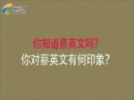 两岸夯街访——大陆青年眼中的蔡英文
