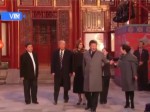 习近平和夫人彭丽媛与美国总统特朗普和夫人梅拉尼娅共同欣赏京剧表演